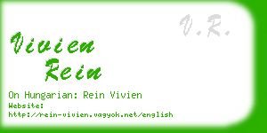 vivien rein business card